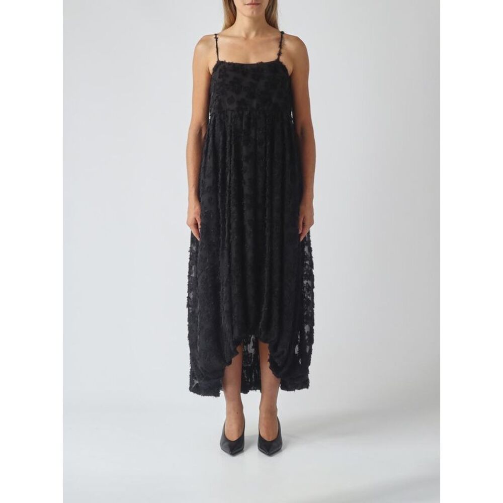 Meimeij Women Meimeij Square Neck Criªpe Midi Dress With Balloon Skirt